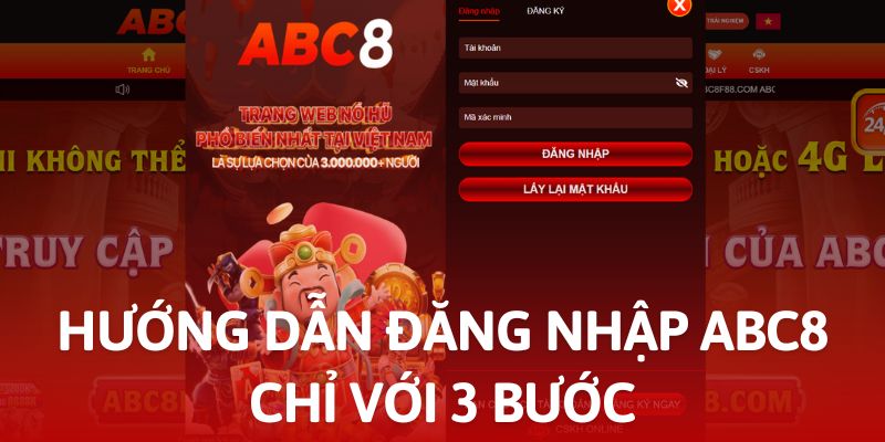 3 bước đăng nhập ABC8 cho newbie